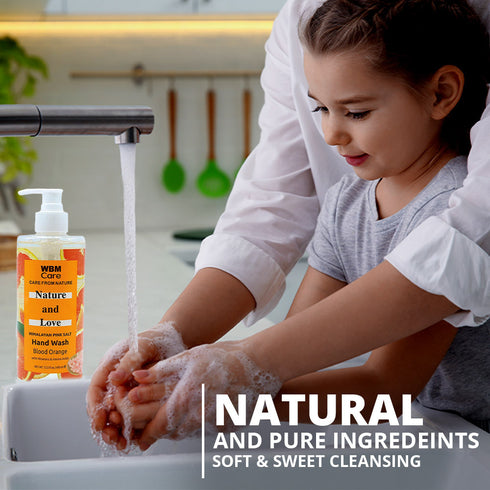 Nature and Love Liquid Hand Wash Blood Orange - 13.5 fl oz | WBM CARE